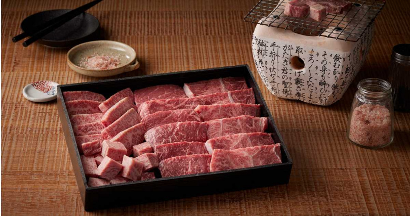 「A5日本和牛燒烤組」可盡享高級和牛奢華饗宴。（優惠價3,280元，圖／RÒU BY T-HAM提供）
