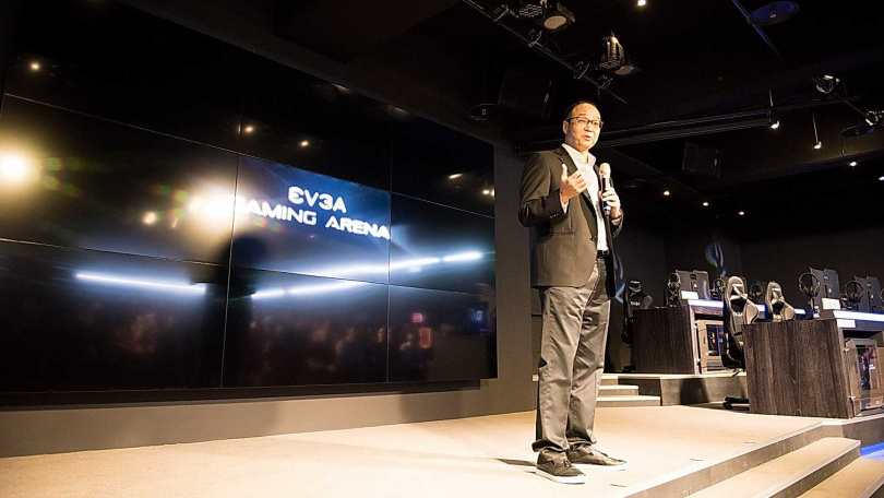 2016年為電競玩家打造EVGA GAMING ARENA（EGA），並提供高階電競系統，給選手一個專屬的訓練環境。（圖／翻攝自EVGA臉書）