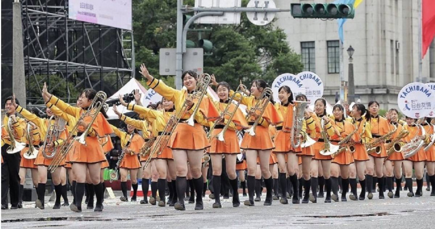 日本京都橘高校吹奏部在台的表演，引發外界一片好評。（圖／翻攝自Instagram／@kyototachibanas.h.s.band）