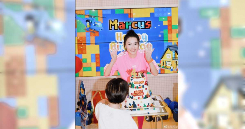 張柏芝替4歲小兒子Marcus慶生。（圖／翻攝張柏芝微博）