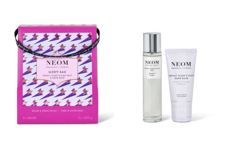 NEOM 2022舒緩恬睡靜眠禮盒by 10/10 HOPE／1,150元  以英國薰衣草、洋甘菊和廣藿香專業調配比例，幫助放鬆身心並為入眠做好準備。（圖／品牌提供）