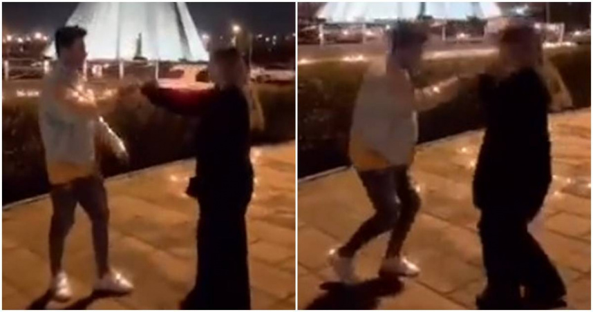 伊朗情侶在公共場合跳舞，被判處10年監禁。（圖／翻攝AnnaMenale推特）