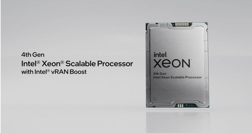 英特爾於MWC 2023推出具備Intel vRAN Boost的第4代Intel Xeon可擴充處理器。（圖／英特爾提供）