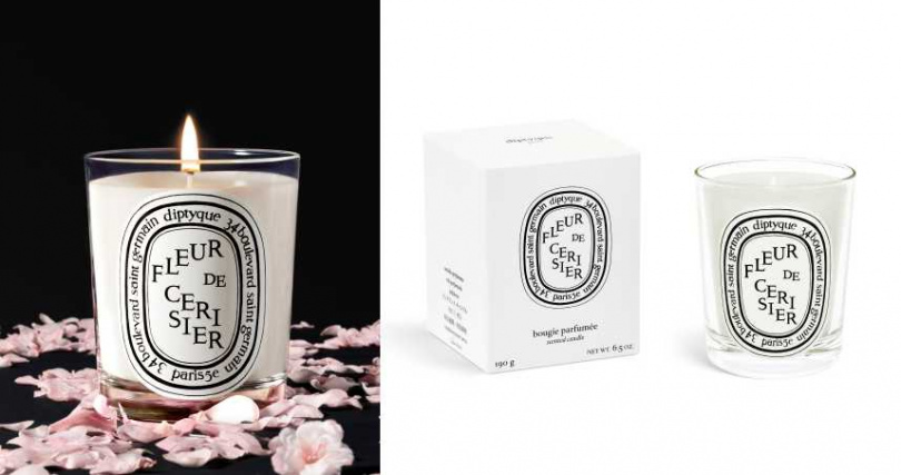 Diptyque Fleur de Cerisier櫻花香氛蠟燭190g／2,100元  即日起至4/13售完即止。僅於全台Diptyque旗艦店限定、限時、限量發售。（圖／品牌提供）