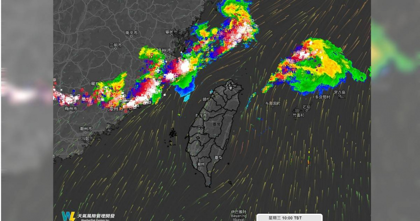 氣象局指出，北方鋒面逐漸接近，天氣逐漸變得不穩定，西半部地區逐漸轉為短暫陣雨或雷雨的天氣。（圖／翻攝自天氣風險臉書）