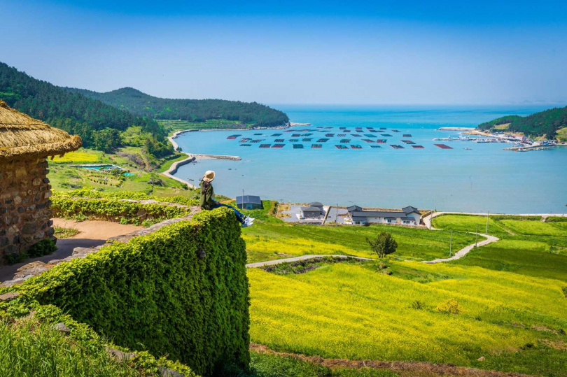 韓國四季充滿不同風情，圖為夏季的全羅南道「莞島」面貌。