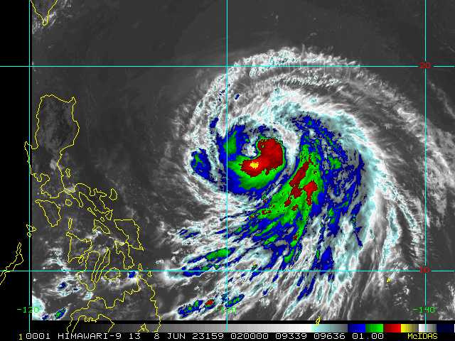 颱風谷超將增強成中度颱風。（圖／翻攝自RAMMB