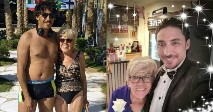 英國一名83歲婦女艾瑞斯（Iris Jones）2019年在Facebook上與小她45歲的男子相識穆罕默德（Mohamed Ibrahim）相識之後陷入愛河，決定結婚，沒想到3年後積蓄竟全被掏光。（圖／Facebook／ITEMPOtv）