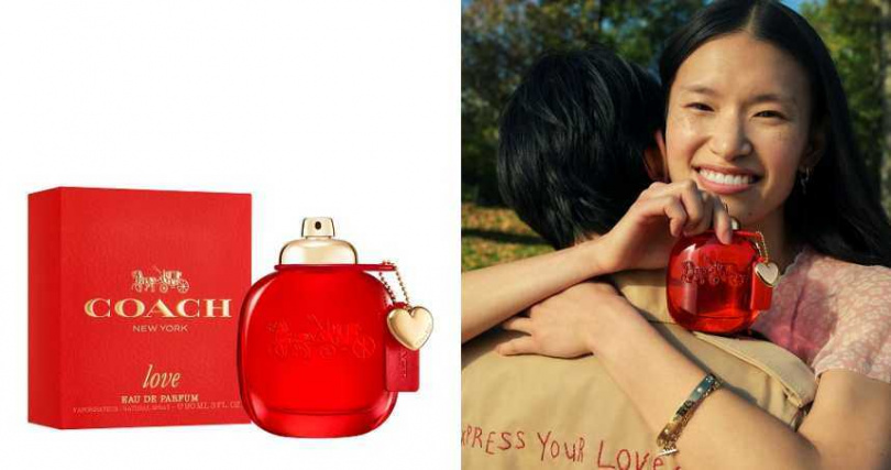 COACH LOVE 時尚戀紅淡香精90ML/3,750元、60ml/2,850元、40ml/1,850元。（圖／品牌提供）