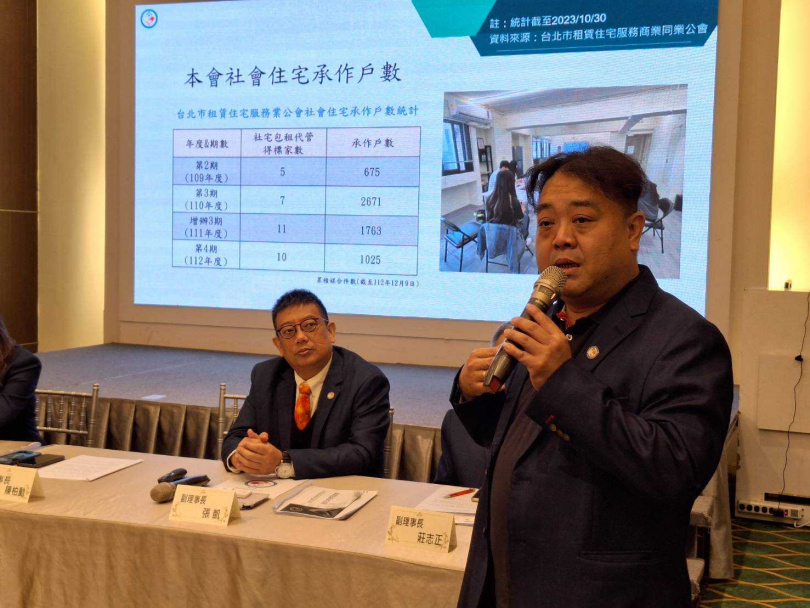 台北市租賃住宅服務商業同業公會理事長陳柏勳表示，租金取決於地點，不會因為囤房稅增加，就讓租金出現明顯增長。（圖／林榮芳攝）